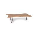 Mesa Centro Industrial Madera Acacia Forja Serie Amando