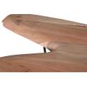 Mesa Centro Industrial Madera Acacia Forja Serie Amando