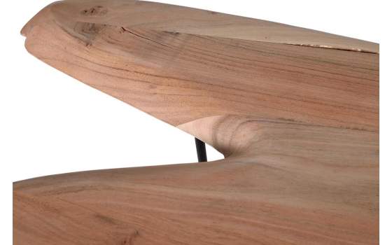 Mesa Centro Industrial Madera Acacia Forja Serie Amando