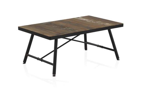 Mesa Centro Industrial Madera Forja Serie Ablitt