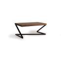 Mesa Centro Industrial Madera Mango y Forja Serie Amando