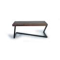 Mesa Centro Industrial Madera Mango y Forja Serie Amando