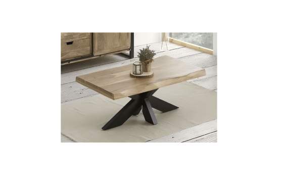 Mesa Centro Mango Patas de Acero Industrial Serie Averrada