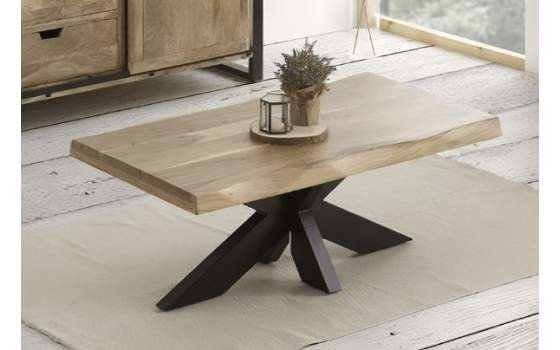 Mesa Centro Mango Patas de Acero Industrial Serie Averrada