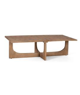 Mesa Centro Moderna Madera Maciza Acacia Natural Artenatura