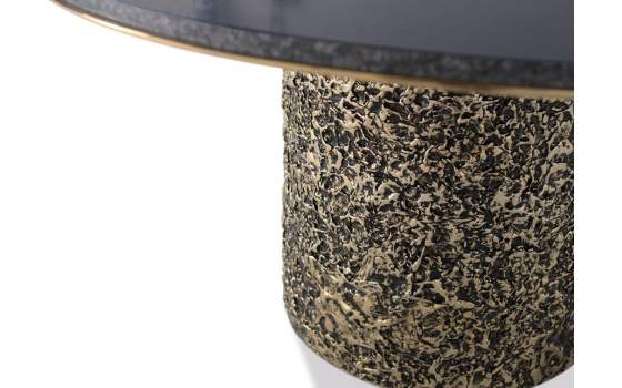 Mesa Centro Moderna Redonda Acero Marmol Arteris