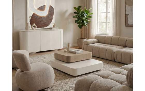 Mesa Centro Modernista Giratoria Fresno Natural Arena Aigle