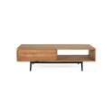 Mesa Centro Puerta Corredera Acacia Natural - Serie Alicock