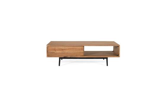 Mesa Centro Puerta Corredera Acacia Natural - Serie Alicock