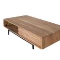 Mesa Centro Puerta Corredera Acacia Natural - Serie Alicock