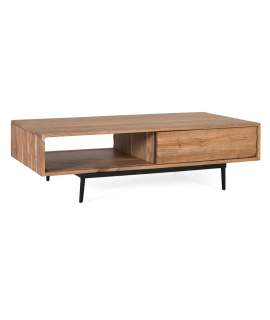 Mesa Centro Puerta Corredera Acacia Natural - Serie Alicock
