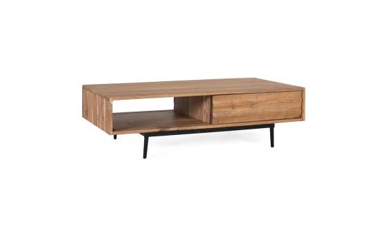 Mesa Centro Puerta Corredera Acacia Natural - Serie Alicock