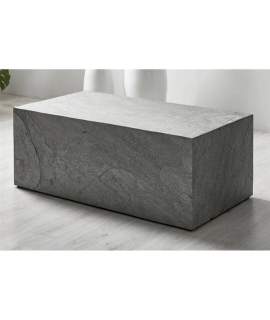 Mesa Centro Rectangular Chapeada en Piedra Serie Adirnos