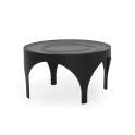 Mesa Centro Redonda 70 Diametro en Acero Negro Akeren