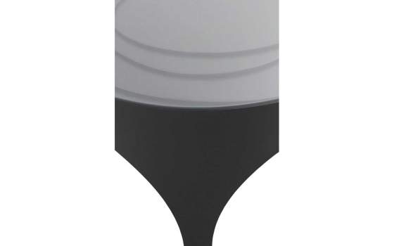 Mesa Centro Redonda 70 Diametro en Acero Negro Akeren