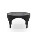 Mesa Centro Redonda 70 Diametro en Acero Negro Akeren