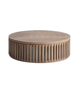 Mesa Centro Redonda en Mango - Serie Gabia