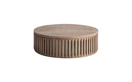 Mesa Centro Redonda en Mango - Serie Gabia