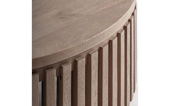 Mesa Centro Redonda en Mango - Serie Gabia