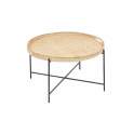 Mesa Centro Redonda Forja y Rattan Serie Airus