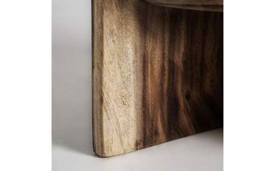 Mesa Centro Redonda Tronco de Suar Serie Tuxford