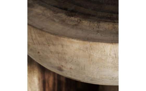Mesa Centro Redonda Tronco de Suar Serie Tuxford