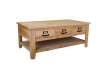 Mesa Centro Rustica 6 Cajones Color Natural Atisbet