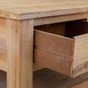 Mesa Centro Rustica 6 Cajones Color Natural Atisbet