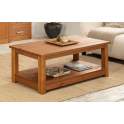 Mesa Centro Rustica con Revistero en Pino Serie Arcotan