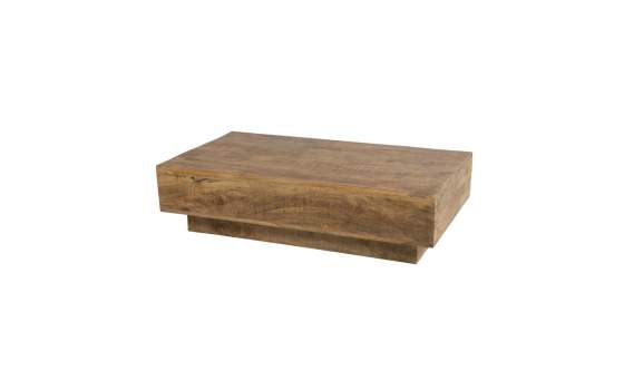 Mesa Centro Rustica Madera Maciza 120x65 - Serie Albon