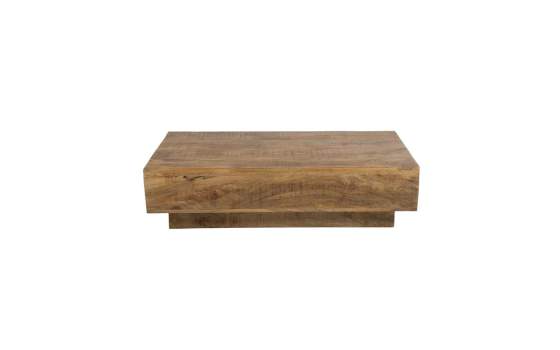 Mesa Centro Rustica Madera Maciza 120x65 - Serie Albon