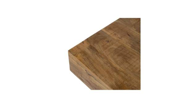 Mesa Centro Rustica Madera Maciza 120x65 - Serie Albon