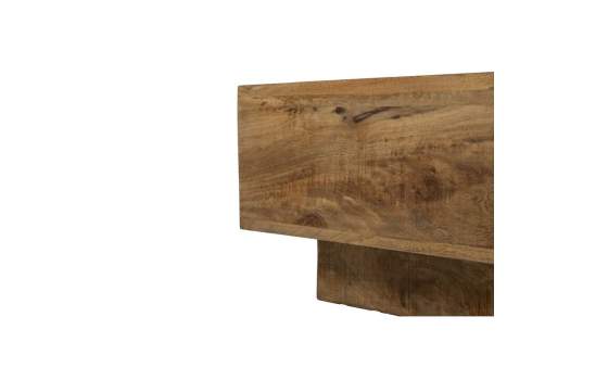 Mesa Centro Rustica Madera Maciza 120x65 - Serie Albon