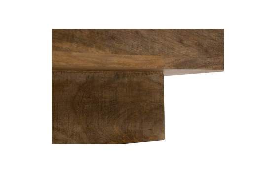 Mesa Centro Rustica Madera Maciza 120x65 - Serie Albon