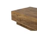Mesa Centro Rustica Madera Maciza 120x65 - Serie Albon