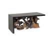 Mesa Centro Rustica Madera y Raiz de Teca - Serie Arceda