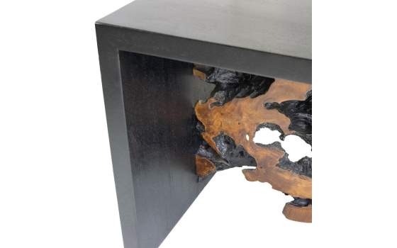 Mesa Centro Rustica Madera y Raiz de Teca - Serie Arceda