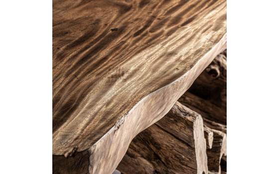 Mesa Centro Rustica Raices y Madera de Suar Serie Aeddon