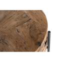Mesa Centro Rustica Teca Acero Serie Aforest