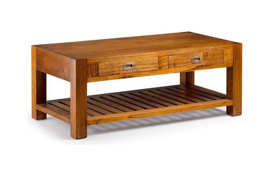 Mesa Centro Colonial Star de 120 con 2 Cajones