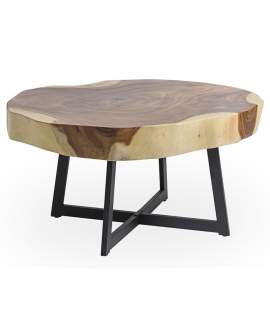 Mesa Centro Tablero Suar Irregular - Serie Arcales
