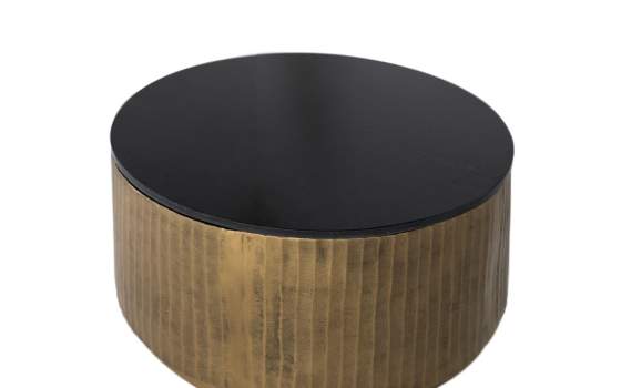 Mesa Centro Tapa Granito con Chapa de Bronce Amcel