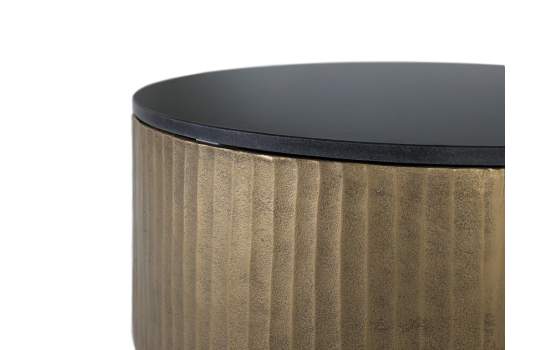 Mesa Centro Tapa Granito con Chapa de Bronce Amcel