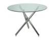 Mesa Cocina Redonda Acero Cristal Serie Adarian