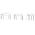 Mesa Colonial Rectangular Extensible 3 Tamaños Atrio