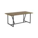 Mesa Comedor 180 cm Estilo Industrial Madera Acero Ausquer