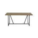 Mesa Comedor 180 cm Estilo Industrial Madera Acero Ausquer
