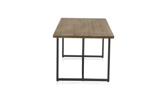 Mesa Comedor 180 cm Estilo Industrial Madera Acero Ausquer