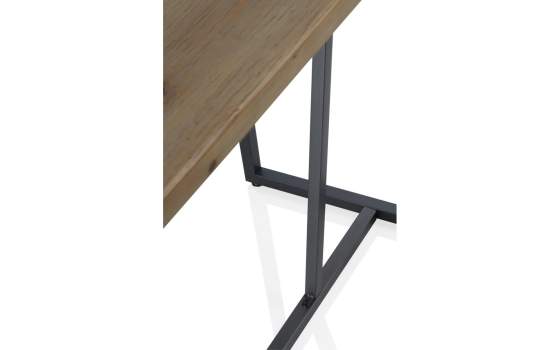 Mesa Comedor 180 cm Estilo Industrial Madera Acero Ausquer