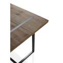 Mesa Comedor 180 cm Estilo Industrial Madera Acero Ausquer
